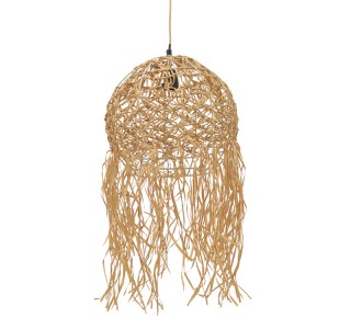 Φωτιστικό οροφής Amelon Inart E27 φυσικό Φ40x110εκ Υλικό: MILD STEEL  AND PAPPER GRASS 311-000005