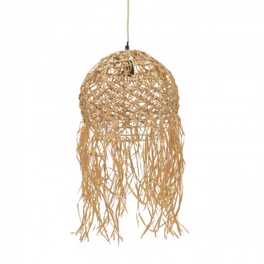 Φωτιστικό οροφής Amelon Inart E27 φυσικό Φ40x110εκ Υλικό: MILD STEEL  AND PAPPER GRASS 311-000005