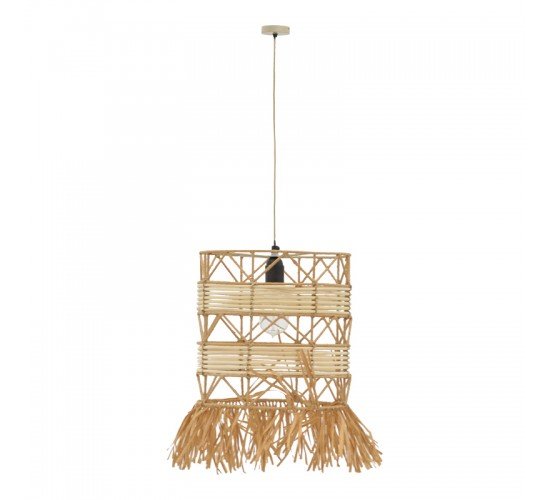 Φωτιστικό οροφής Crossio Inart E27 φυσικό Φ30x110εκ Υλικό: JUTE AND MILD STEEL 311-000006 Φωτιστικό οροφής Crossio Inart E27 φυσικό Φ30x110εκ Υλικό: JUTE AND MILD STEEL 311-000006