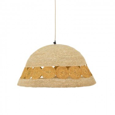 Φωτιστικό οροφής Gervi Inart E27 φυσικό Φ50x110εκ Υλικό: JUTE AND MILD STEEL 311-000016