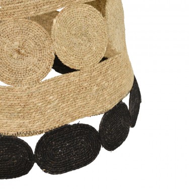 Φωτιστικό οροφής Lozir Inart E27 φυσικό Φ60x110εκ Υλικό: JUTE AND MILD STEEL 311-000017