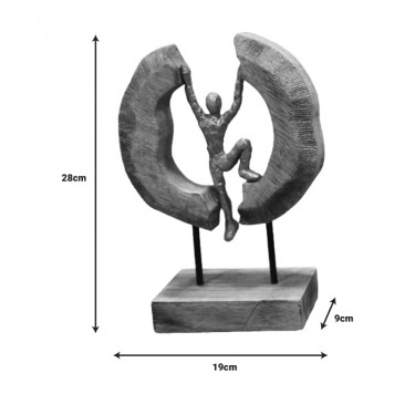 Επιτραπέζιο διακοσμητικό Dale Inart φυσικό μάνγκο ξύλο-αλουμίνιο 19x9x28εκ Υλικό: MANGO WOOD - ALUMINUM IRON 312-000002