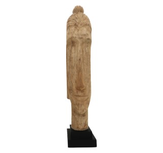 Προτομή βούδας Dran Inart φυσικό μάνγο ξύλο 12x12x63.5εκ Υλικό: MANGO WOOD 312-000022