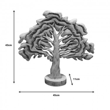 Επιτραπέζιο διακοσμητικό δέντρο Natrem Inart φυσικό μάνγκο ξύλο 45x11x43εκ Υλικό: MANGO WOOD 312-000025
