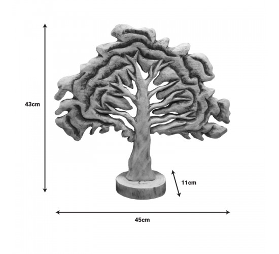 Επιτραπέζιο διακοσμητικό δέντρο Natrem Inart φυσικό μάνγκο ξύλο 45x11x43εκ Υλικό: MANGO WOOD 312-000025
