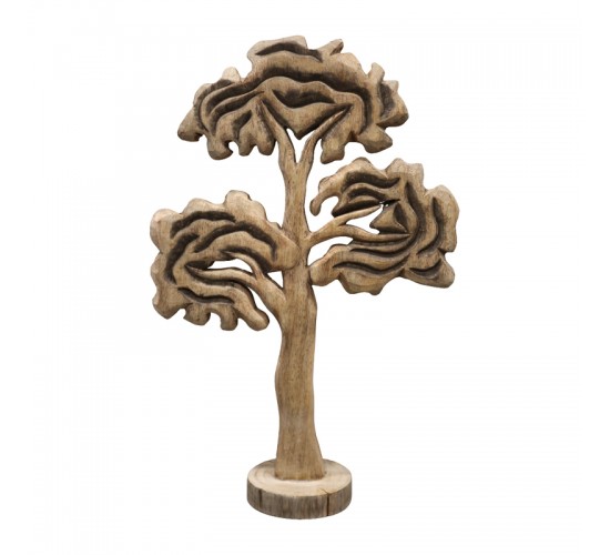 Επιτραπέζιο διακοσμητικό δέντρο Ethelia Inart φυσικό μάνγκο ξύλο 35.5x11x53εκ Υλικό: MANGO WOOD 312-000026