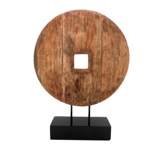 Επιτραπέζιο διακοσμητικό Cart Inart φυσικό μάνγκο ξύλο-μέταλλο 40x9x54εκ Υλικό: MANGO WOOD - IRON 312-000034