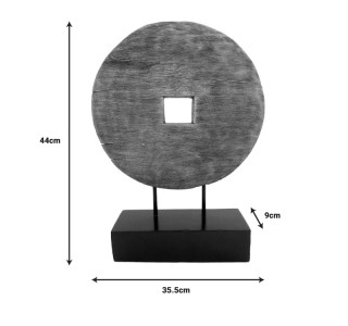 Επιτραπέζιο διακοσμητικό Cart Inart φυσικό μάνγκο ξύλο-μέταλλο 35.5x9x44εκ Υλικό: MANGO WOOD - IRON 312-000035