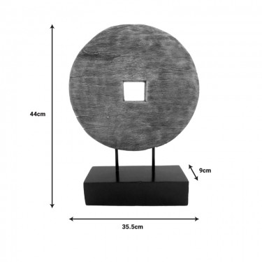 Επιτραπέζιο διακοσμητικό Cart Inart φυσικό μάνγκο ξύλο-μέταλλο 35.5x9x44εκ Υλικό: MANGO WOOD - IRON 312-000035