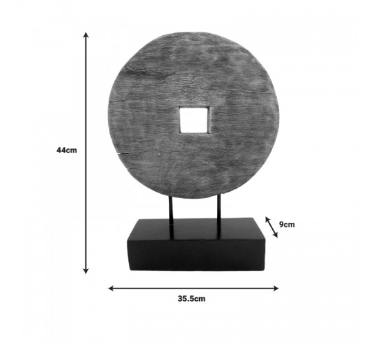 Επιτραπέζιο διακοσμητικό Cart Inart φυσικό μάνγκο ξύλο-μέταλλο 35.5x9x44εκ Υλικό: MANGO WOOD - IRON 312-000035