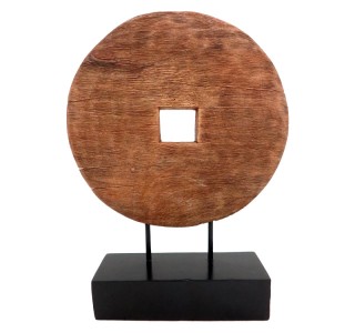 Επιτραπέζιο διακοσμητικό Cart Inart φυσικό μάνγκο ξύλο-μέταλλο 35.5x9x44εκ Υλικό: MANGO WOOD - IRON 312-000035