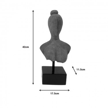 Επιτραπέζιο διακοσμητικό Lafia Inart φυσικό μάνγκο ξύλο-μέταλλο 17.5x11.5x42εκ Υλικό: MANGO WOOD-IRON 312-000038