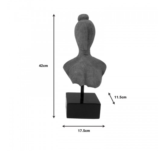 Επιτραπέζιο διακοσμητικό Lafia Inart φυσικό μάνγκο ξύλο-μέταλλο 17.5x11.5x42εκ Υλικό: MANGO WOOD-IRON 312-000038