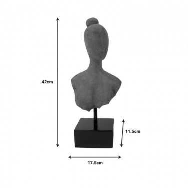 Επιτραπέζιο διακοσμητικό Lafia I Inart φυσικό μάνγκο ξύλο-μέταλλο 17.5x11.5x42εκ Υλικό: MANGO WOOD-IRON 312-000039