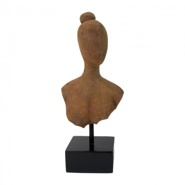 Επιτραπέζιο διακοσμητικό Lafia I Inart φυσικό μάνγκο ξύλο-μέταλλο 17.5x11.5x42εκ Υλικό: MANGO WOOD-IRON 312-000039