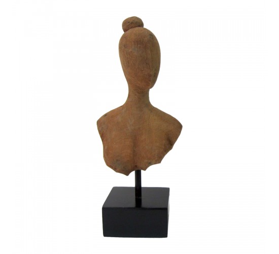 Επιτραπέζιο διακοσμητικό Lafia I Inart φυσικό μάνγκο ξύλο-μέταλλο 17.5x11.5x42εκ Υλικό: MANGO WOOD-IRON 312-000039