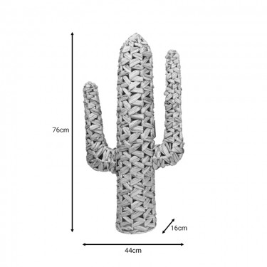 Διακοσμητικό Wanzo Inart ψάθινο φυσικό 44x16x76εκ Υλικό: STRAW 313-000010