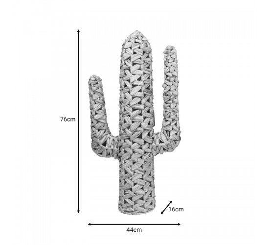 Διακοσμητικό Wanzo Inart ψάθινο φυσικό 44x16x76εκ Υλικό: STRAW 313-000010