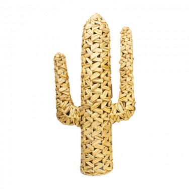 Διακοσμητικό Wanzo Inart ψάθινο φυσικό 44x16x76εκ Υλικό: STRAW 313-000010