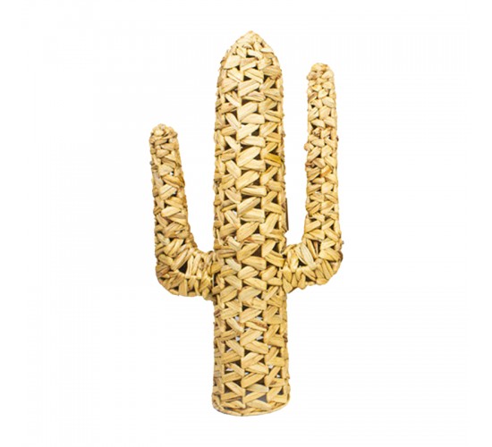 Διακοσμητικό Wanzo Inart ψάθινο φυσικό 44x16x76εκ Υλικό: STRAW 313-000010