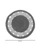 Χαλί Opronzo Inart φυσικό σχοινί Φ100x2εκ Υλικό: ROPE - CATTAIL FLOWER 313-000016 Χαλί Opronzo Inart φυσικό σχοινί Φ100x2εκ Υλικό: ROPE - CATTAIL FLOWER 313-000016