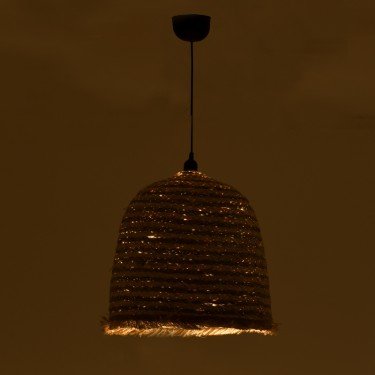 Φωτιστικό οροφής Nolie Inart ψάθινο φυσικό Φ40x99εκ Υλικό: STRAW 313-000030