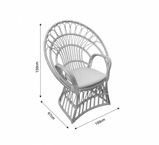 Πολυθρόνα Boloni Inart με μπεζ μαξιλάρι-φυσικό rattan 100x67x120εκ Υλικό: RATTAN-LASIO 314-000006 Πολυθρόνα Boloni Inart με μπεζ μαξιλάρι-φυσικό rattan 100x67x120εκ Υλικό: RATTAN-LASIO 314-000006