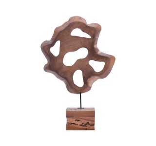 Επιτραπέζιο διακοσμητικό Strab Inart φυσικό ξύλο teak-μέταλλο 55x10x80εκ Υλικό: SUARWOOD-IRON 315-000021