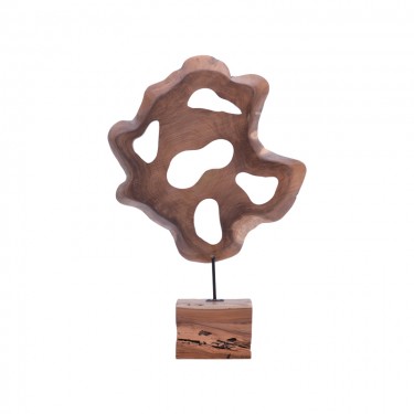 Επιτραπέζιο διακοσμητικό Strab Inart φυσικό ξύλο teak-μέταλλο 55x10x80εκ Υλικό: SUARWOOD-IRON 315-000021