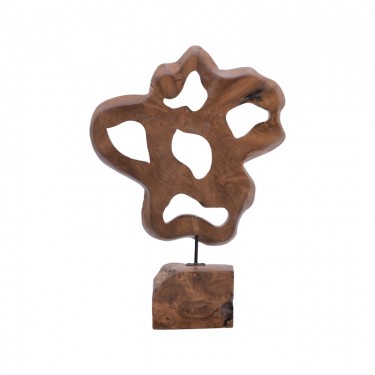 Επιτραπέζιο διακοσμητικό Strab Inart φυσικό ξύλο teak-μέταλλο 49x15x70εκ Υλικό: SUARWOOD-IRON 315-000022