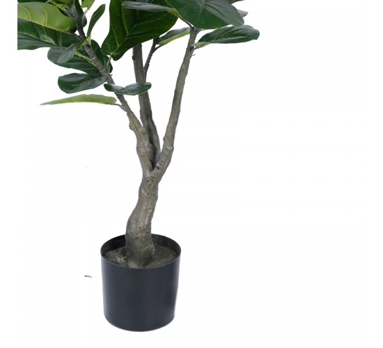 Διακοσμητικό φυτό Fiddlehead σε γλάστρα Inart πράσινο pp Υ120εκ Υλικό: PP 316-000001