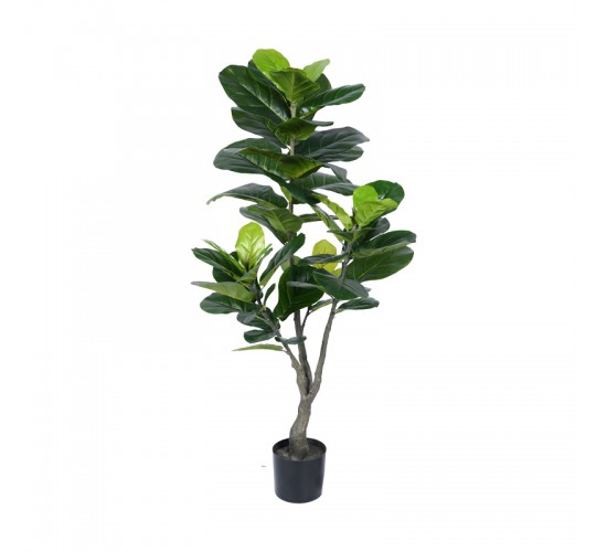 Διακοσμητικό φυτό Fiddlehead σε γλάστρα Inart πράσινο pp Υ120εκ Υλικό: PP 316-000001