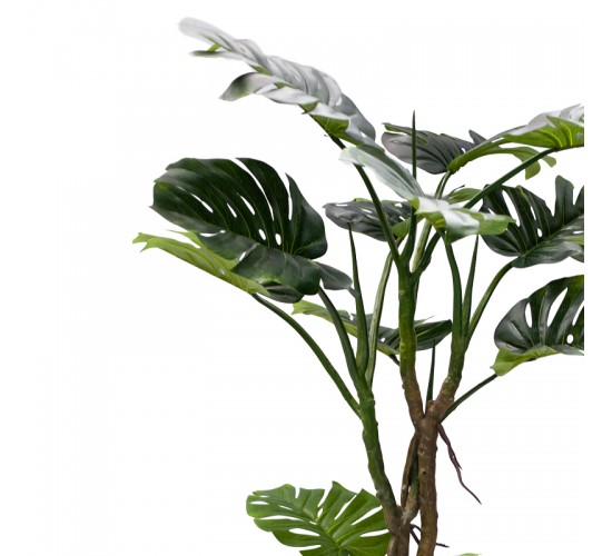 Διακοσμητικό φυτό σε γλάστρα Monstera III Inart πράσινο pp Υ180εκ Υλικό: PP 316-000006