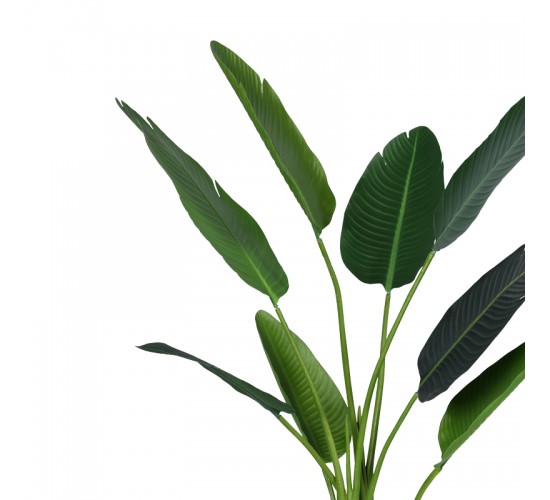 Διακοσμητικό φυτό Palm tree σε γλάστρα Inart πράσινο pp Υ120εκ Υλικό: PP 316-000007