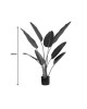 Διακοσμητικό φυτό Palm tree σε γλάστρα Inart πράσινο pp Υ120εκ Υλικό: PP 316-000007