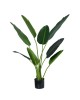 Διακοσμητικό φυτό Palm tree σε γλάστρα Inart πράσινο pp Υ120εκ Υλικό: PP 316-000007