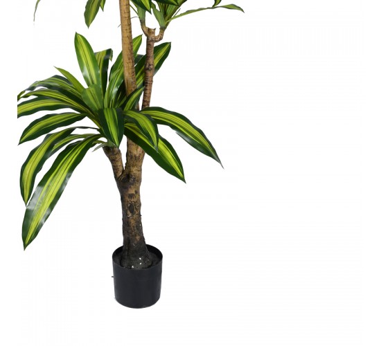 Διακοσμητικό φυτό Dracaena I σε γλάστρα Inart πράσινο pp Υ170εκ Υλικό: PP 316-000009