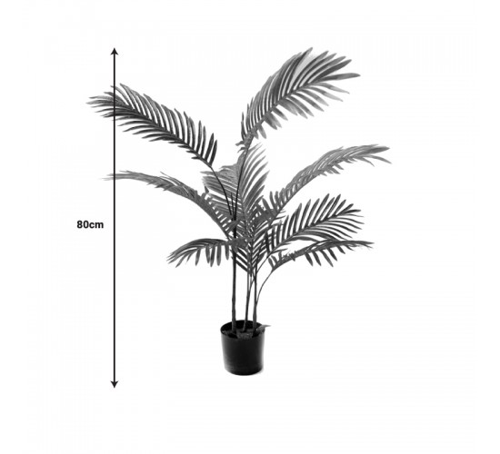 Διακοσμητικό φυτό Areca σε γλάστρα Inart πράσινο pp Υ80εκ Υλικό: PP 316-000010