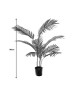 Διακοσμητικό φυτό Areca σε γλάστρα Inart πράσινο pp Υ80εκ Υλικό: PP 316-000010