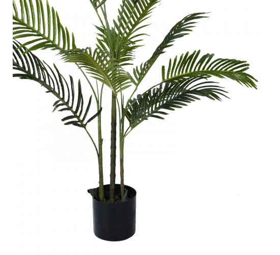 Διακοσμητικό φυτό Areca ΙΙ σε γλάστρα Inart πράσινο pp Υ150εκ Υλικό: PP 316-000012