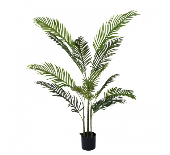 Διακοσμητικό φυτό Areca ΙΙ σε γλάστρα Inart πράσινο pp Υ150εκ Υλικό: PP 316-000012