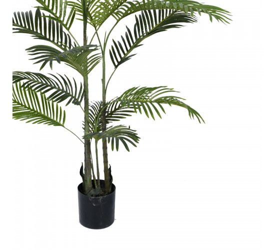 Διακοσμητικό φυτό Areca ΙΙΙ σε γλάστρα Inart πράσινο pp Υ180εκ Υλικό: PP 316-000013