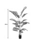 Διακοσμητικό φυτό Areca ΙΙΙ σε γλάστρα Inart πράσινο pp Υ180εκ Υλικό: PP 316-000013