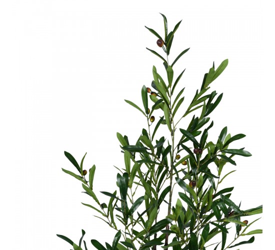 Διακοσμητικό φυτό Olive tree σε γλάστρα Inart πράσινο pp Υ120εκ Υλικό: PP 316-000016