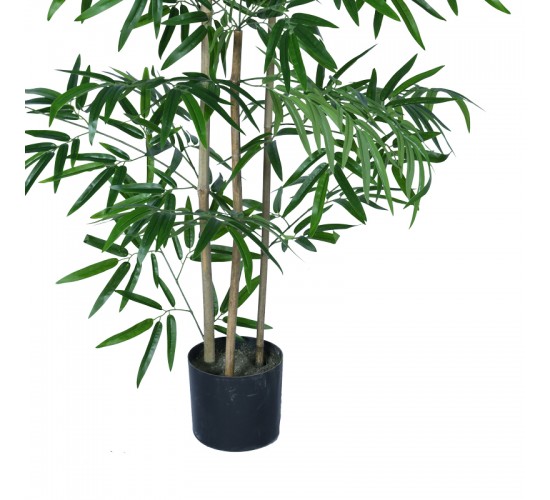 Διακοσμητικό φυτό Bamboo σε γλάστρα Inart πράσινο pp Υ130εκ Υλικό: PP 316-000018