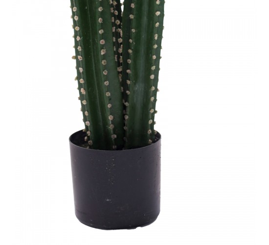 Διακοσμητικό φυτό Cactus III σε γλάστρα Inart πράσινο pp Υ85εκ Υλικό: PP 316-000024