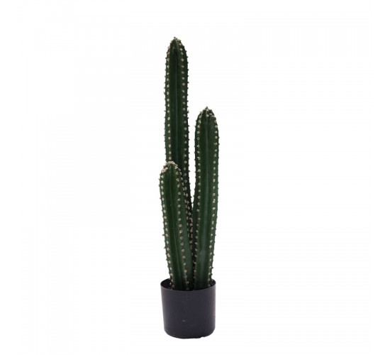 Διακοσμητικό φυτό Cactus III σε γλάστρα Inart πράσινο pp Υ85εκ Υλικό: PP 316-000024