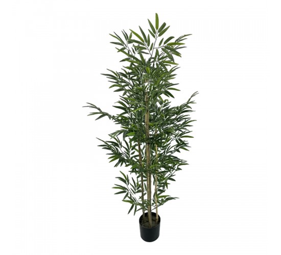 Διακοσμητικό φυτό Bamboo σε γλάστρα Inart πράσινο pp Υ150εκ Υλικό: PP 316-000030