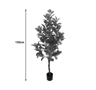Διακοσμητικό φυτό Lemon tree σε γλάστρα Inart πράσινο pp Υ150εκ Υλικό: PP 316-000033