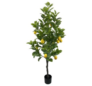 Διακοσμητικό φυτό Lemon tree σε γλάστρα Inart πράσινο pp Υ150εκ Υλικό: PP 316-000033